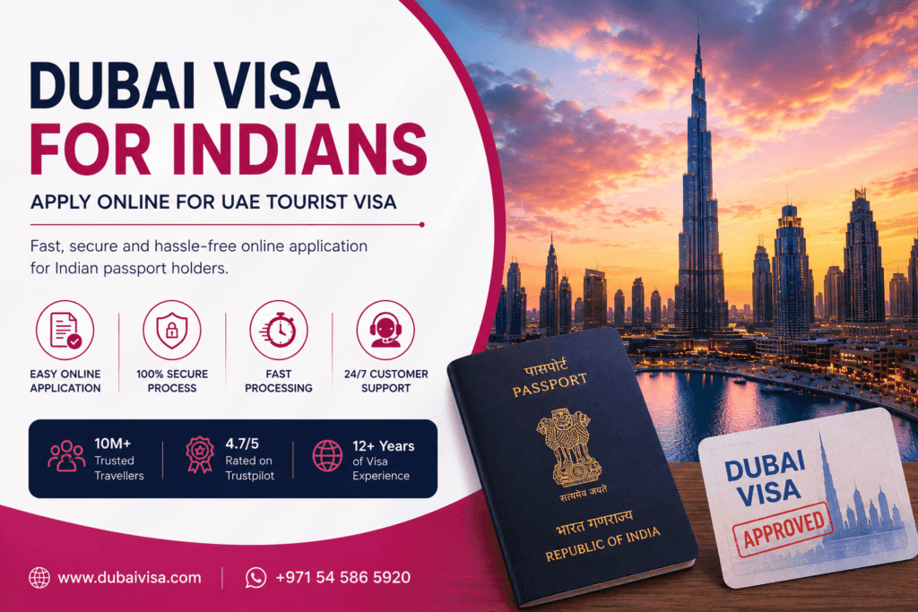 Dubai Visa for Indians: Apply for Tourist Visa Online 1 dubai visa for indians